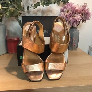 Marc Cain | Rose Gold snakeskin Wedge heel | sz7